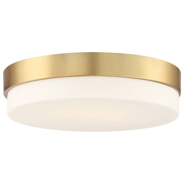 Access Lighting Roma, LED Flush Mount, Antique Brushed Brass Finish, Opal Glass 20826LEDD-ABB/OPL